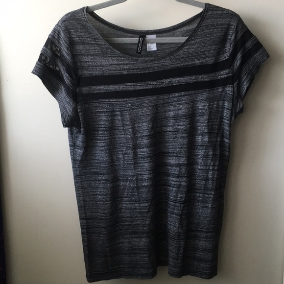 H&M black & grey top - Picture 1 of 4